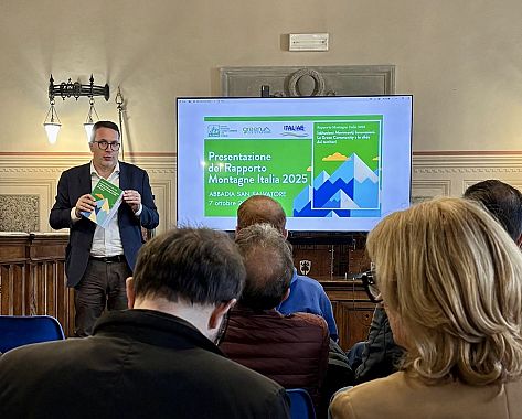 La presentazione del Rapporto Montagna 2025